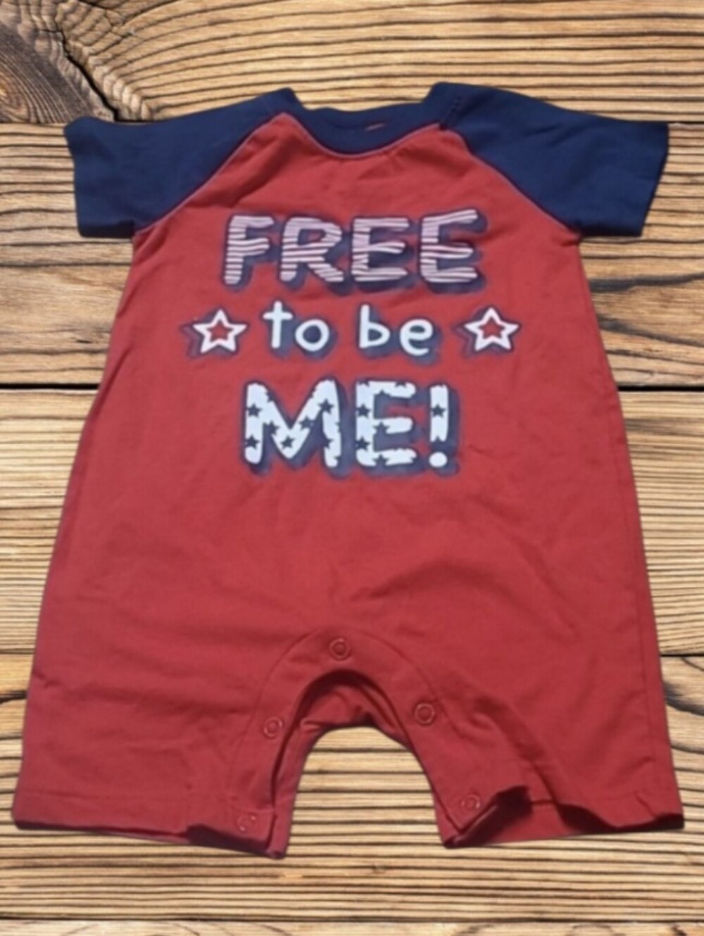 LIL BOY'S CELEBRATE PATRIOTIC ONESIE